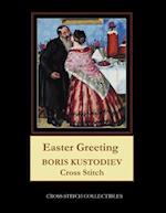 Easter Greeting: Boris Kustodiev Cross Stitch Pattern 