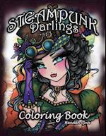 Steampunk Darlings Coloring Book