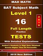 2018 SAT Subject Math Level-I 16 Tests