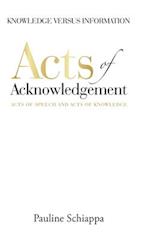 Acts of Acknowledgement