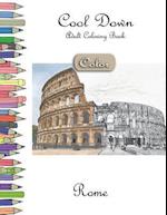 Cool Down [Color] - Adult Coloring Book: Rome 