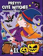 Pretty Cute Witches Coloring Book