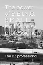 The Power of Being Small for the Busy Professional