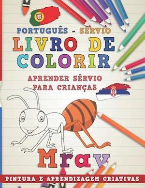 Livro de Colorir Português - Sérvio I Aprender Sérvio Para Crianças I Pintura E Aprendizagem Criativas