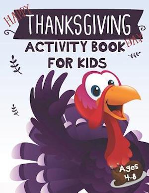 Happy Thanksgiving Day Activity Book for Kids