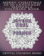 Merry Christmas in 20 Languages Mandala Coloring Book