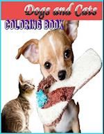 Dogs and Cats Coloring Book