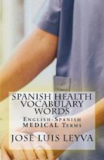 Spanish Health Vocabulary Words