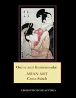 Oume and Kumenosuke: Asian Art Cross Stitch Pattern 