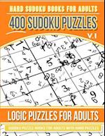 Hard Sudoku Books for Adults 400 Sudoku Puzzles Vol 1