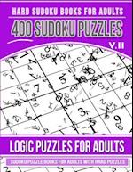 Hard Sudoku Books for Adults 400 Sudoku Puzzles Vol 2