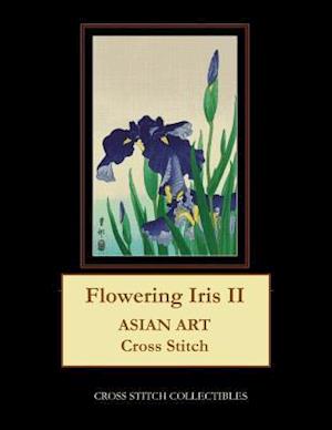 Flowering Iris II: Asian Art Cross Stitch Pattern