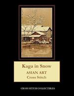 Kaga in Snow: Asian Art Cross Stitch Pattern 