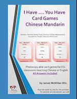 I Have .... You Have Card Gameschinese Mandarin