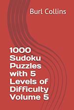 1000 Sudoku Puzzles with 5 Levels of Difficulty Volume 5