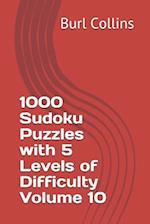 1000 Sudoku Puzzles with 5 Levels of Difficulty Volume 10