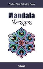 Mandala Designs Pocket Size Coloring Book