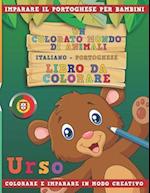 Un Colorato Mondo Di Animali - Italiano-Portoghese - Libro Da Colorare. Imparare Il Portoghese Per Bambini. Colorare E Imparare in Modo Creativo.