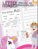 Letter Number Tracing for Preschoolers