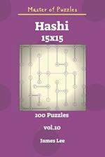 Master of Puzzles - Hashi 200 Puzzles 15x15 Vol. 10