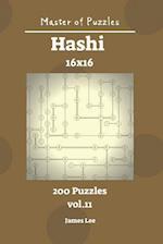 Master of Puzzles - Hashi 200 Puzzles 16x16 Vol. 11
