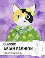 Classic Asian Fashion Coloring Book