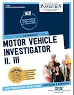 Motor Vehicle Investigator II, III