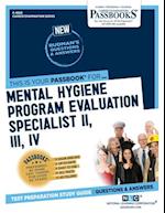Mental Hygiene Program Evaluation Specialist II, III, IV