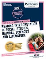 Reading Interpretation In Social Studies, Natural Sciences and Literature