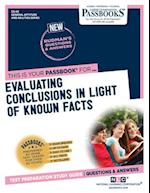 Evaluating Conclusions In Light Of Known Facts