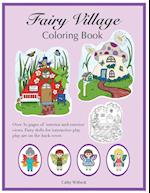 Fairy Village Coloring Book