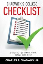 Chadwick's College Checklist 2 Steps w/Tips on How To Cut College Costs 