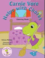 Carnie Vore Helps with Chores Coloring Book 