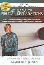 40 Days of Biblical Declarations