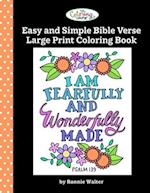 The Coloring Cafe-Easy and Simple Bible Verse Large Print Coloring Book