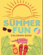 Summer Fun : Summer Inspired Coloring Book, Relaxing Stress Relieving Summer Designs, Color Therapy 