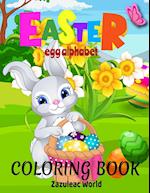 EASTER EGG ALPHABET COLORING BOOK FOR KIDS 