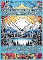 Serene Scenic Nature Landscapes Coloring Book