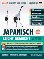 Japanisch, leicht gemacht! Ein Lehrbuch und integriertes Arbeitsbuch für Anfänger Lernen Sie Japanisch lesen, schreiben und sprechen