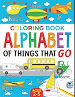 Coloring Book Alphabet of Things That Go 