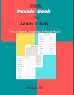 Bible Puzzle Book For Adult and Kids 