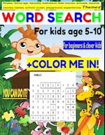 Themed Word Search for kids age 5-10 