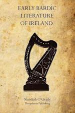 Early Bardic Literature of Ireland