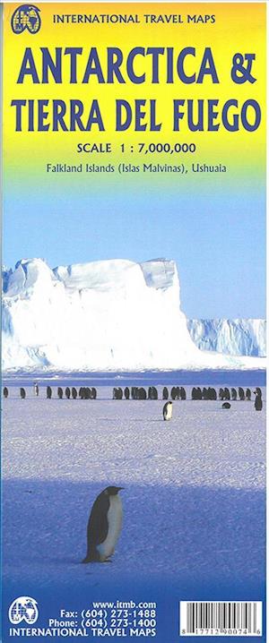 Antarctica & Tierra del Fuego, International Travel Maps