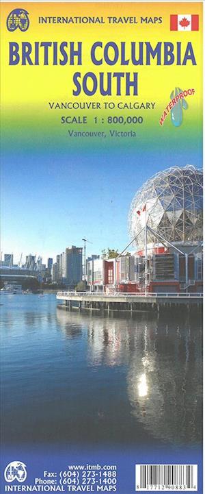 tøjlerne regiment Reklame Få British Columbia South: Calgary to Vancouver, International Travel Maps  af ITM Publications som Falset bog på engelsk
