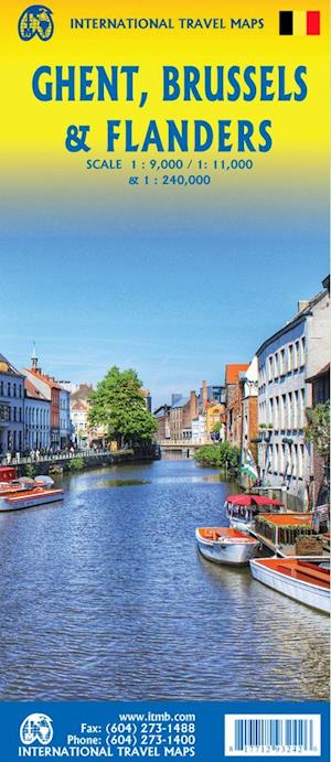 Ghent, Brussels & Flandern, International Travel Maps