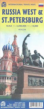 Russia West & St. Petersburg, International Travel Maps