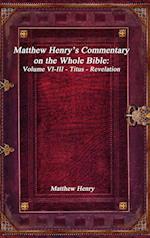 Matthew Henry's Commentary on the Whole Bible