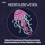 Malbuch fur Erwachsene mit Meereslebewesen