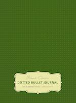 Large 8.5 x 11 Dotted Bullet Journal (Moss Green #14) Hardcover - 245 Numbered Pages 